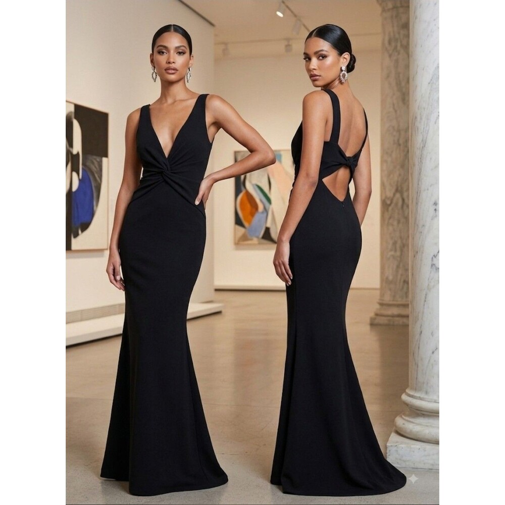Revolve Katie May Black Gown, Size XS, Mermaid Silhouette, Formal